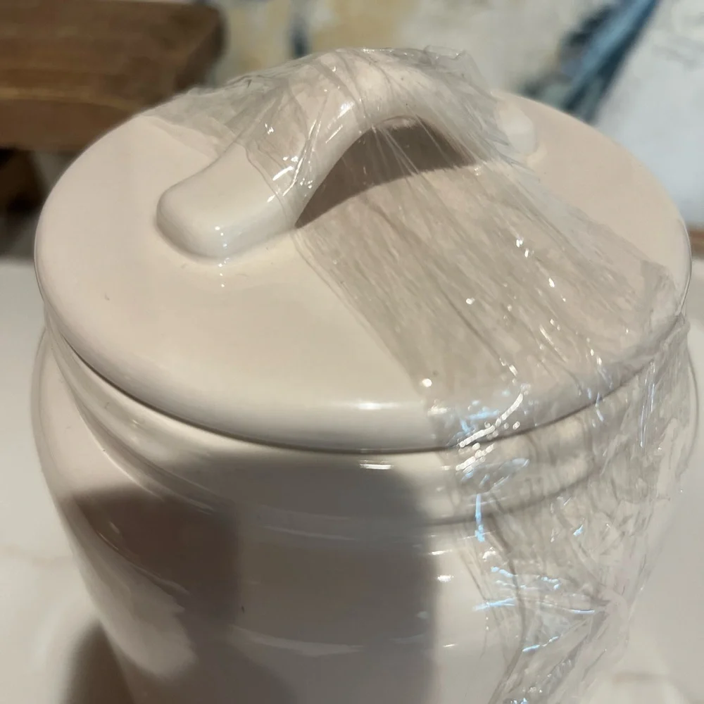 NWOT Rae Dunn Artisan Collection by Magenta Ceramic Canister — SWEETS
